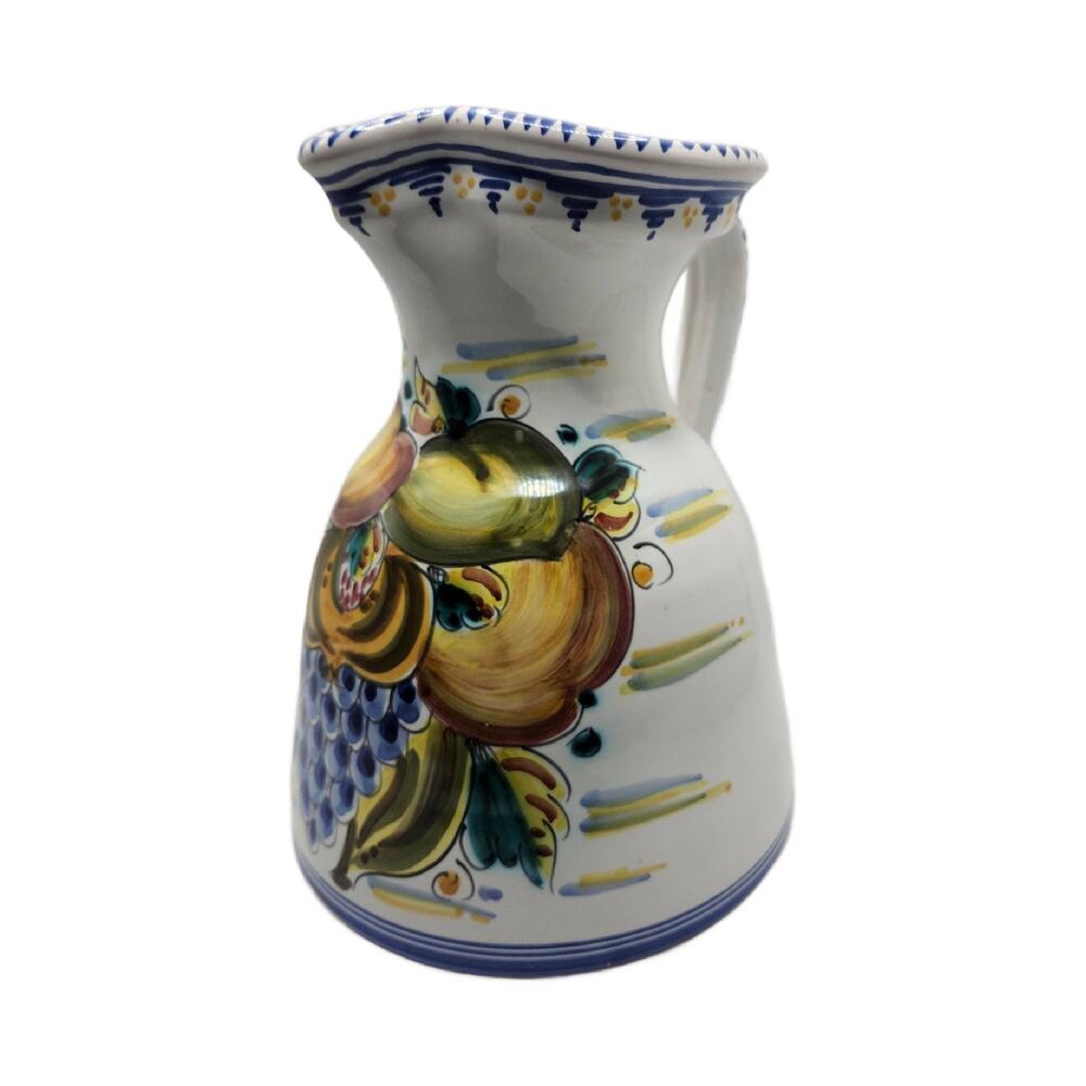 Vintage Spanish Pottery Sangria Pitcher, Talavera Pottery, 8.5" Tall